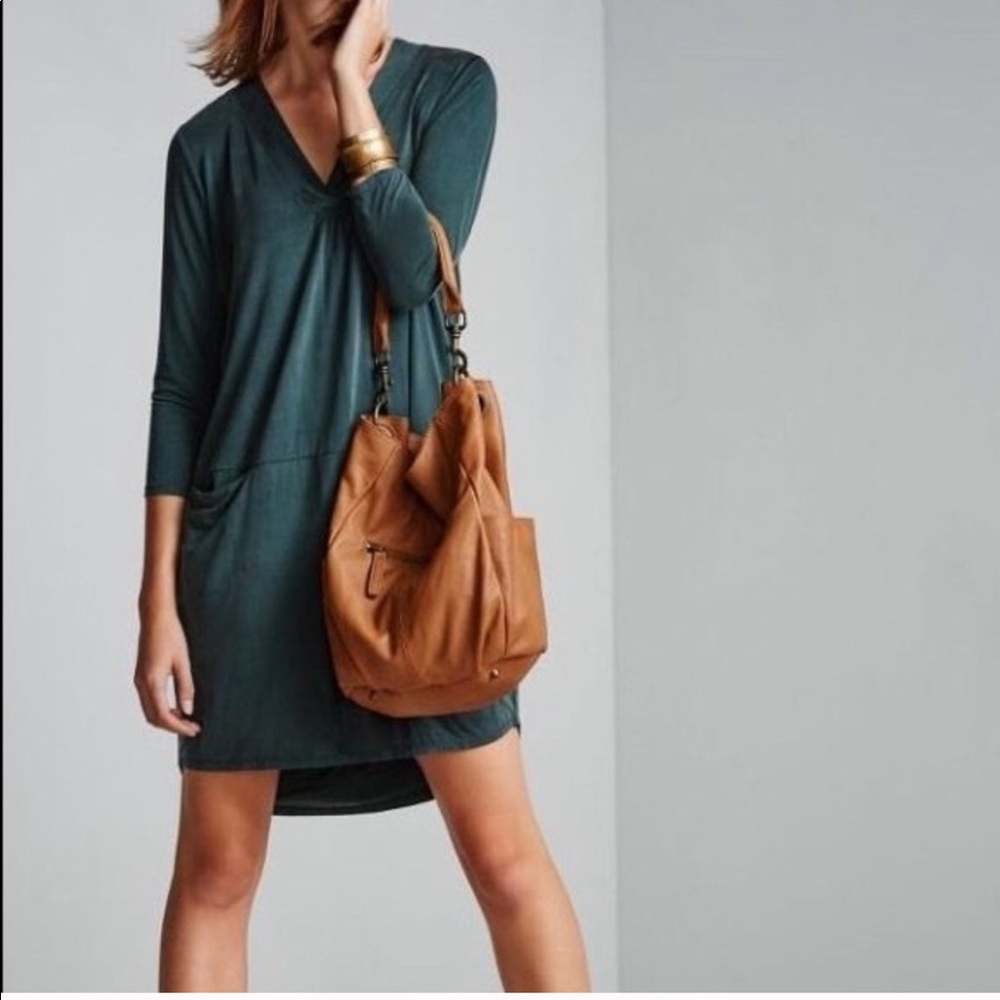 Dolan Teal V-Neck Left Coast Teagan Mini Dress Size Xsp